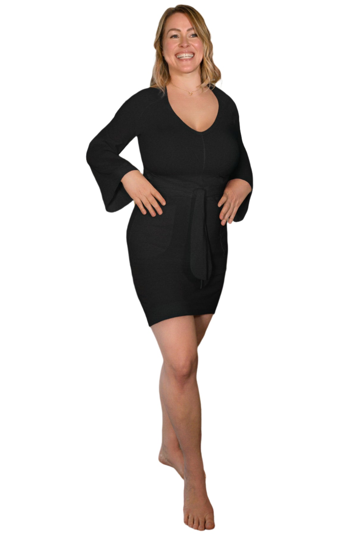 Kimono-Style Mini-Dress